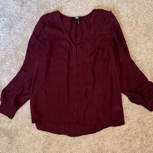 PAIGE Deep Burgundy Blouse